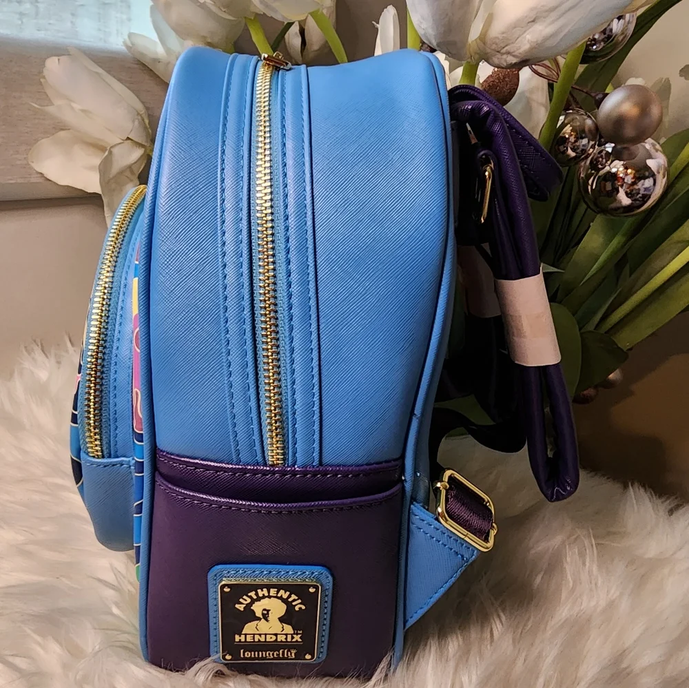Jimi Hendrix Psychedelic Glow Landscape Wallet&Matching Backpack
